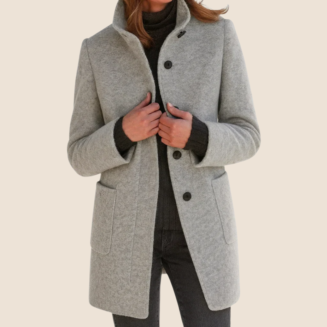 Éléonore | Wool Midi Cut Coat
