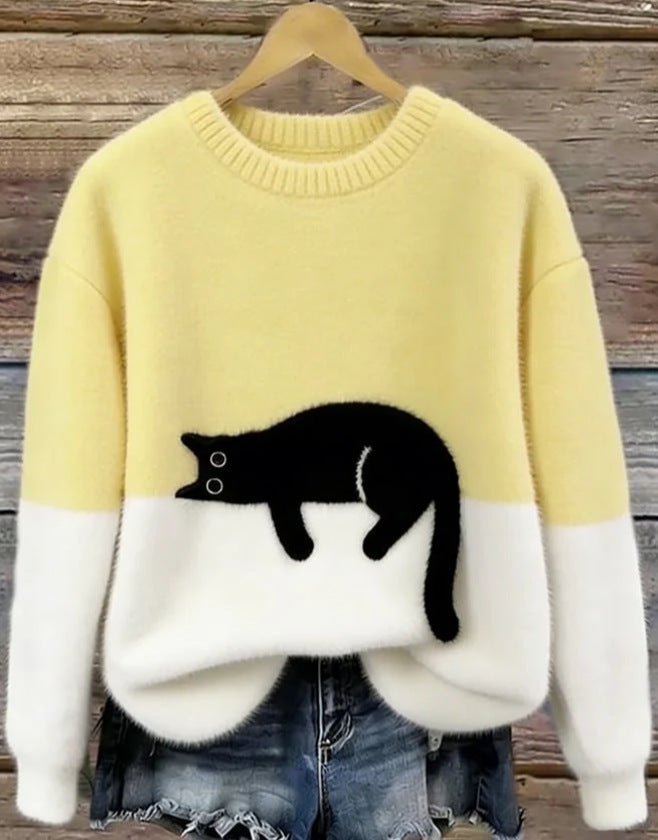 Womens Pullover Fleece Long-Sleeve Sweater