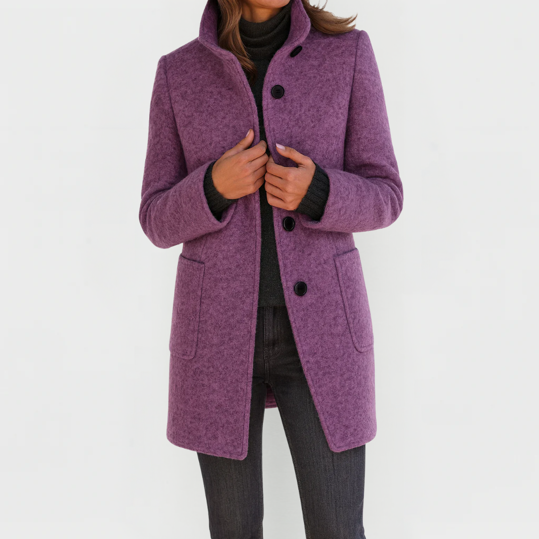 Éléonore | Wool Midi Cut Coat