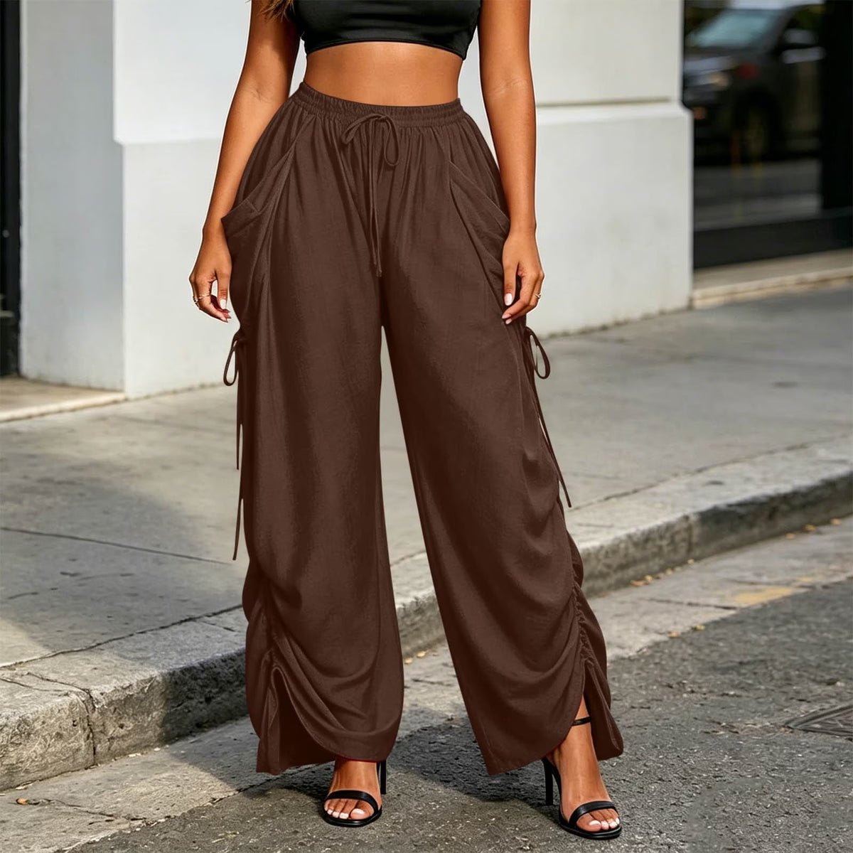 Snugsy™ Wide-Leg Drawstring Pants