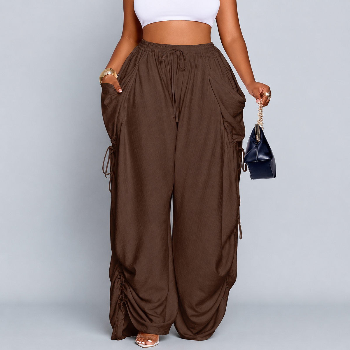 Snugsy™ Wide-Leg Drawstring Pants