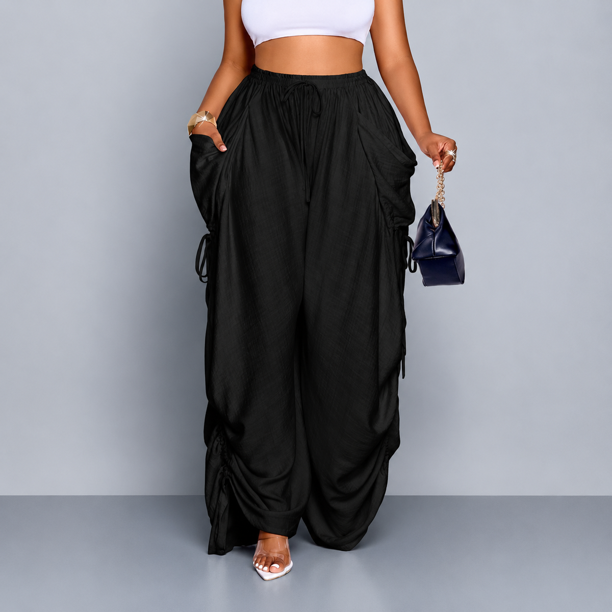 Snugsy™ Wide-Leg Drawstring Pants