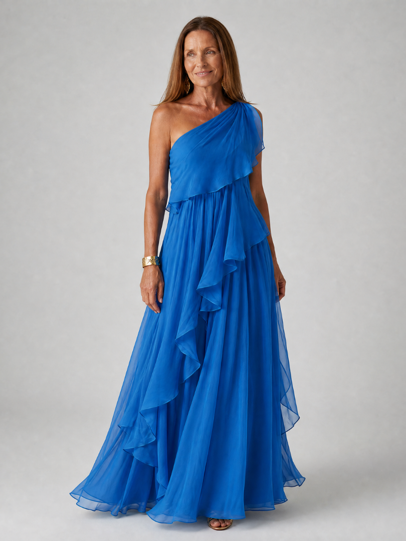 Nerissa | Ruffle Cascade Maxi Dress
