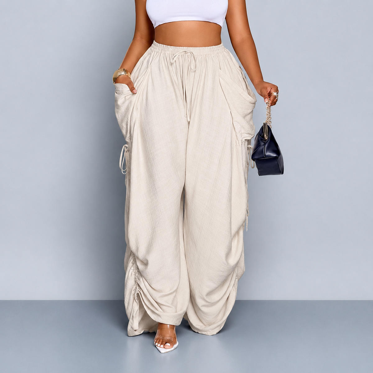 Snugsy™ Wide-Leg Drawstring Pants