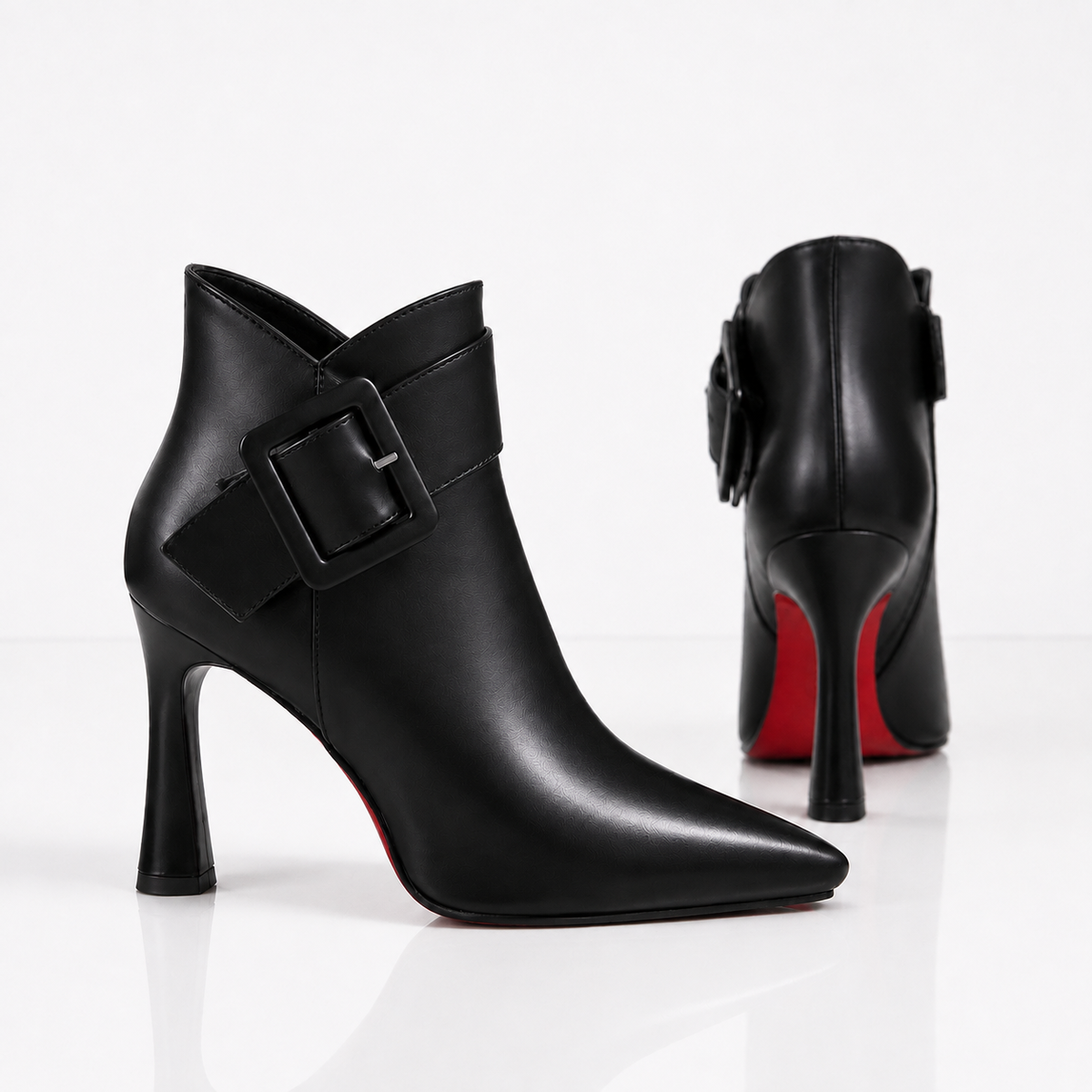 Émilie | Elegant Buckle Ankle Boots