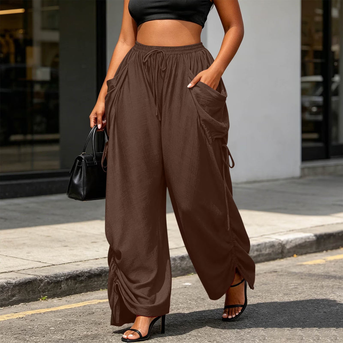 Snugsy™ Wide-Leg Drawstring Pants