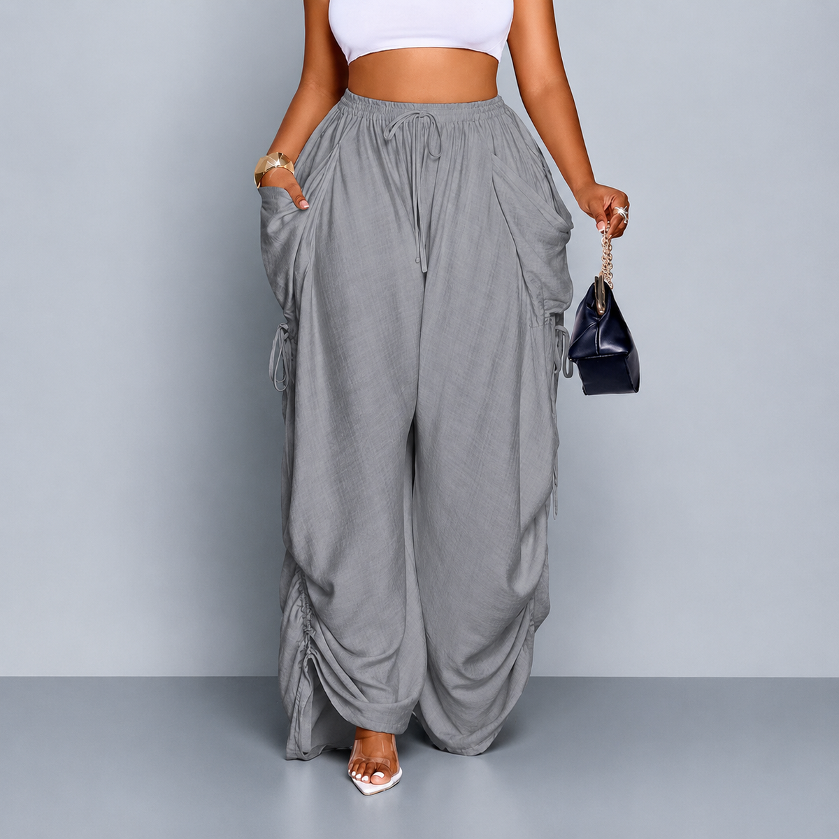 Snugsy™ Wide-Leg Drawstring Pants