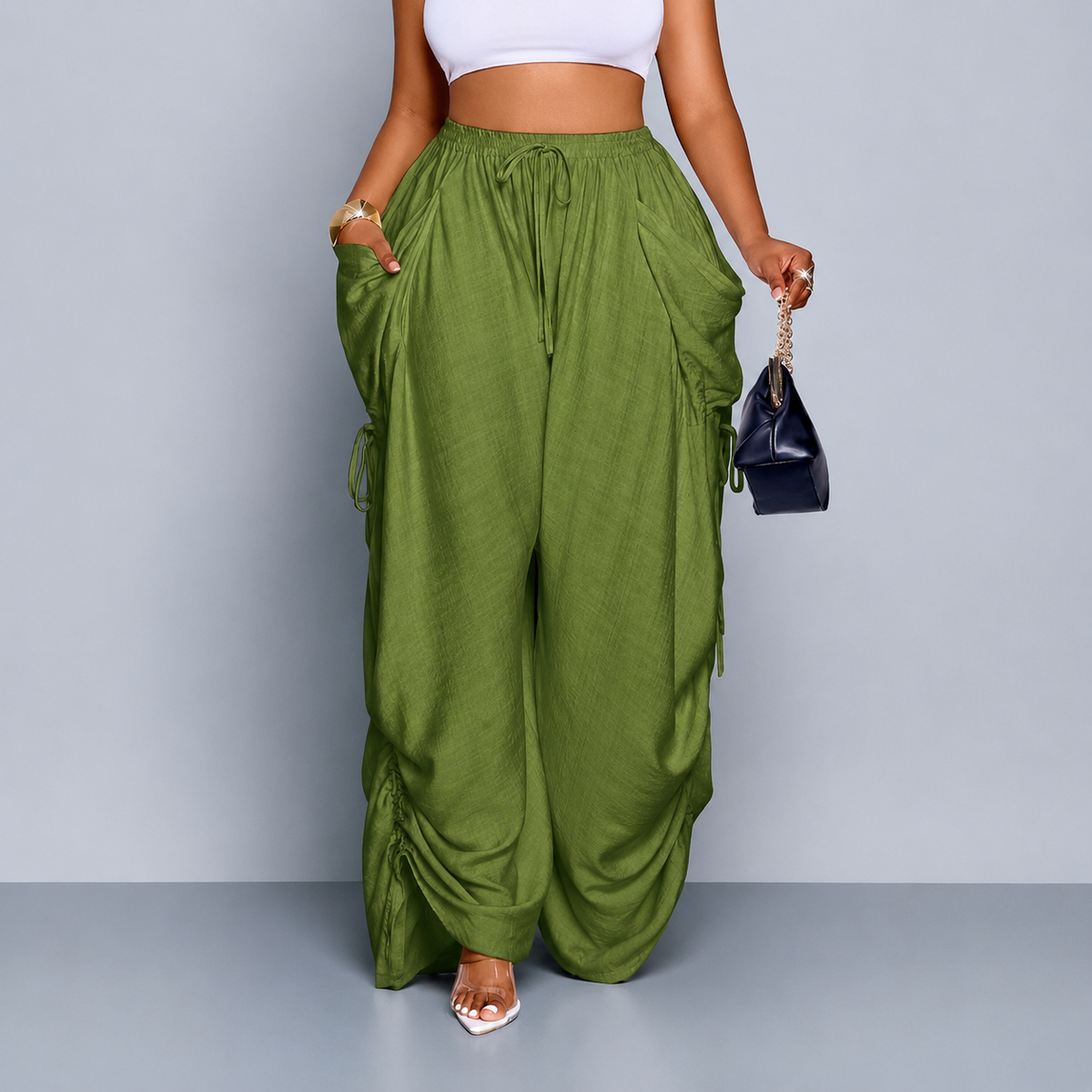 Snugsy™ Wide-Leg Drawstring Pants
