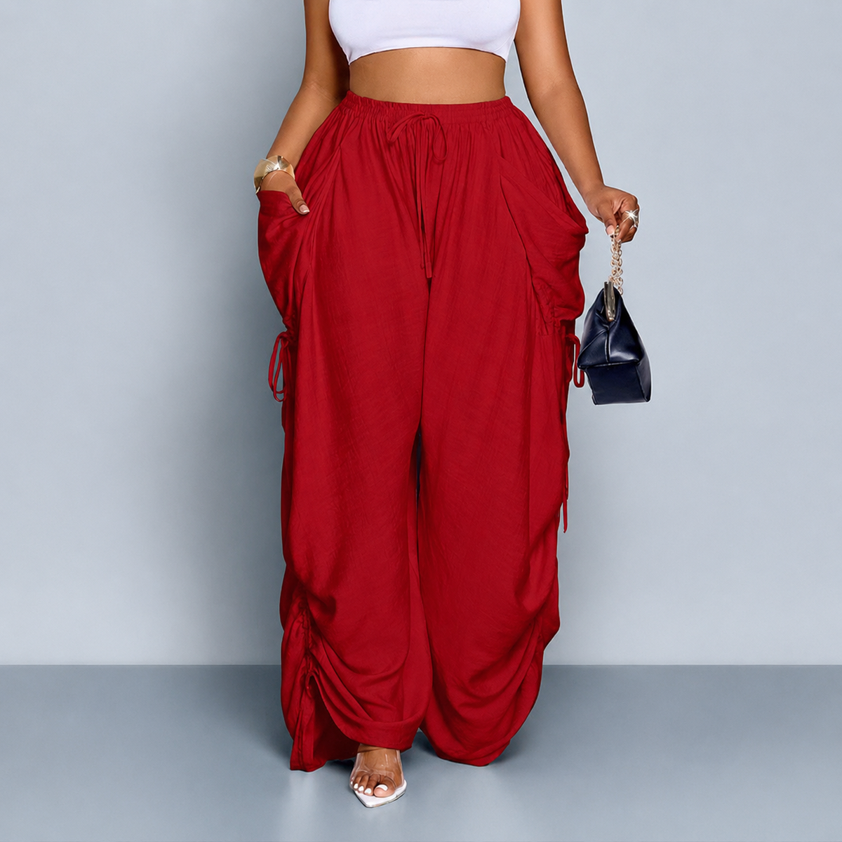 Snugsy™ Wide-Leg Drawstring Pants