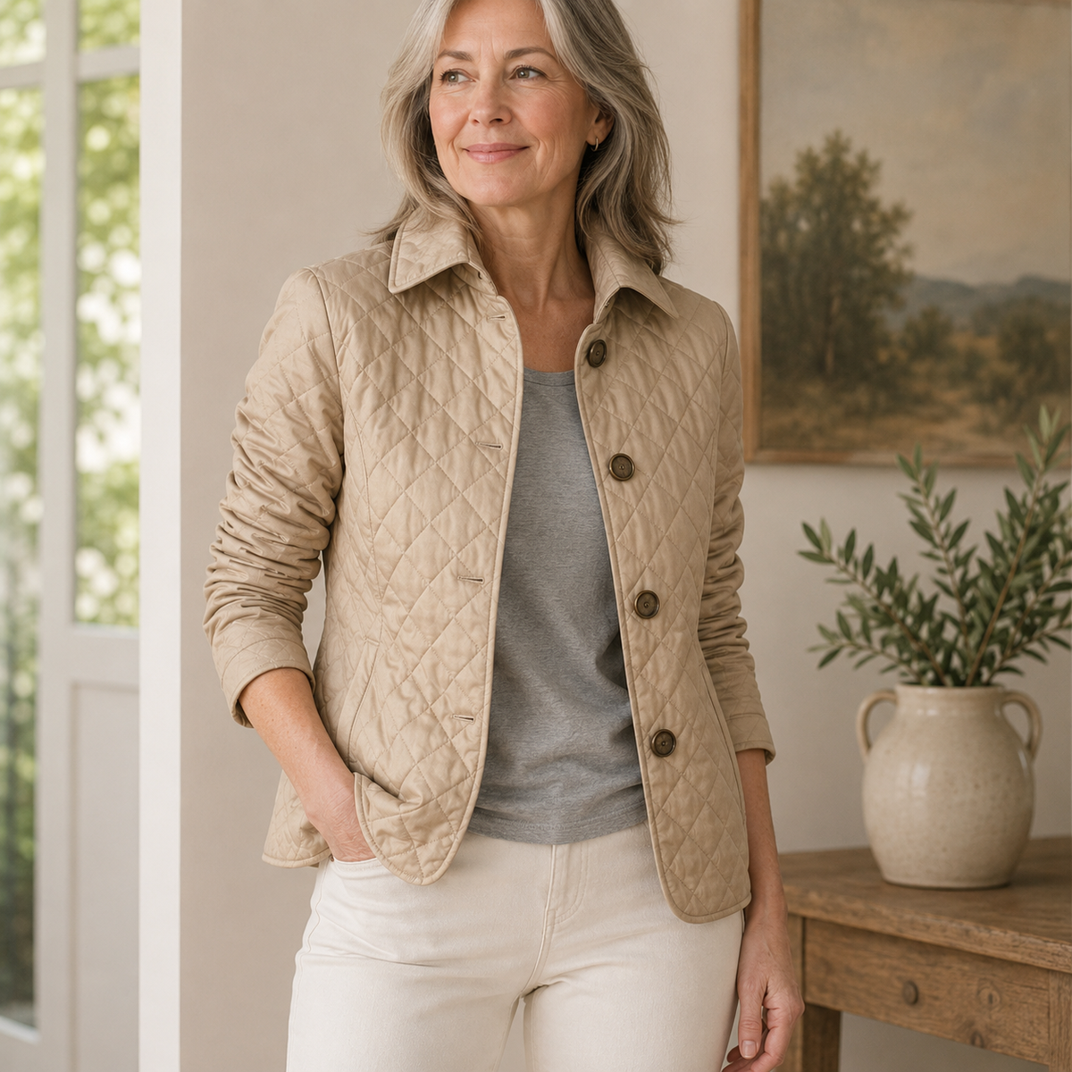 Eleanor Whitmore Jacket — Mid-Season Quilted