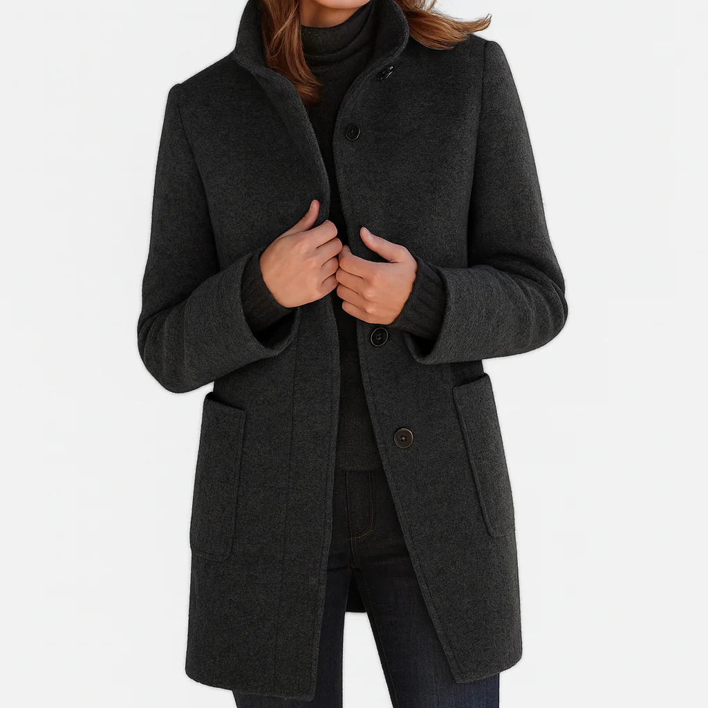 Éléonore | Wool Midi Cut Coat