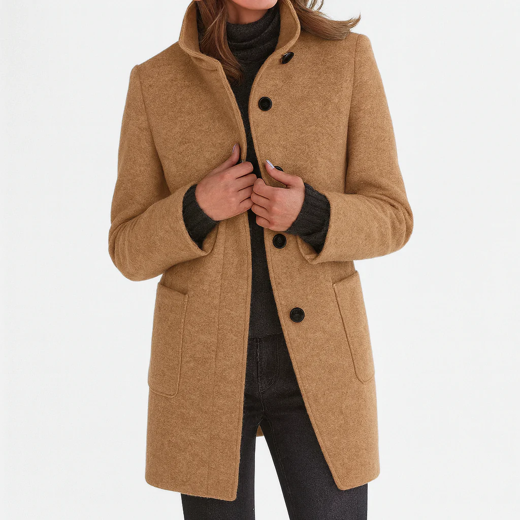 Éléonore | Wool Midi Cut Coat