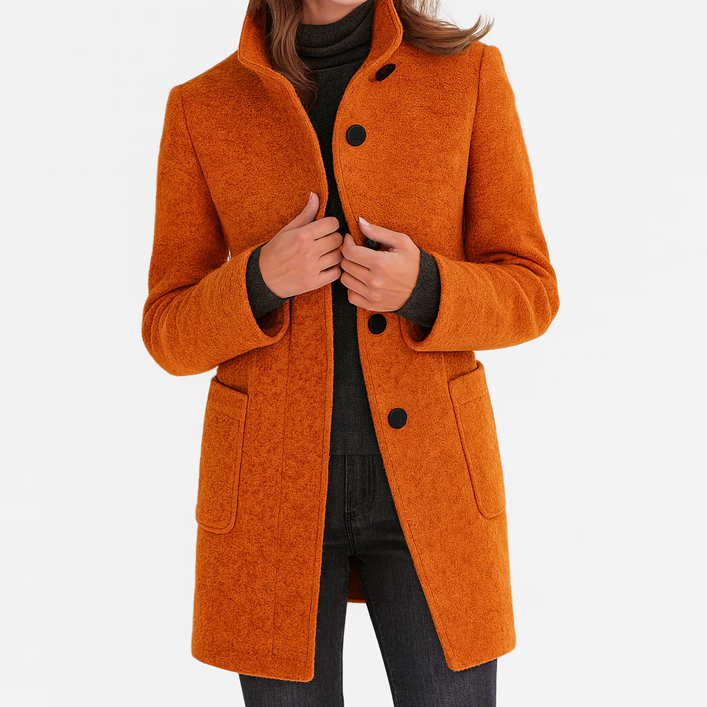 Éléonore | Wool Midi Cut Coat
