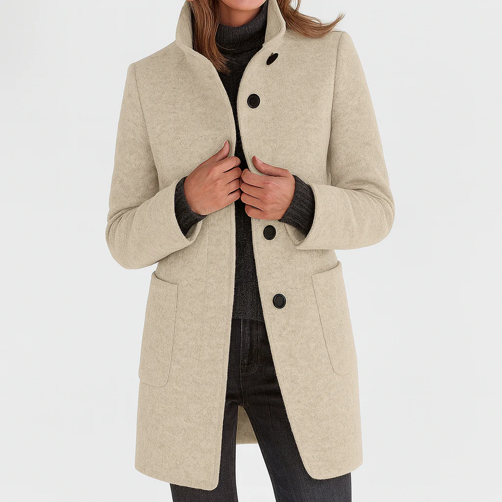 Éléonore | Wool Midi Cut Coat