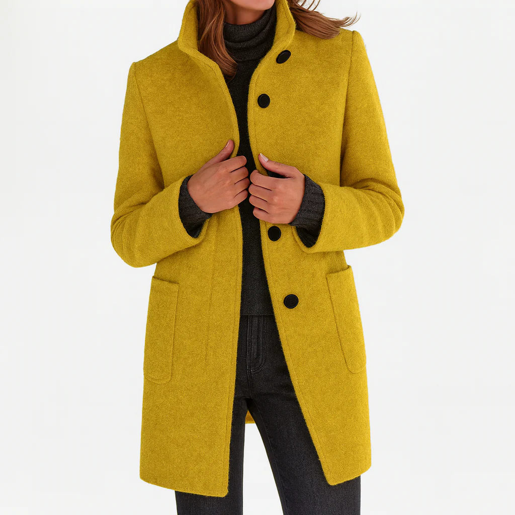 Éléonore | Wool Midi Cut Coat