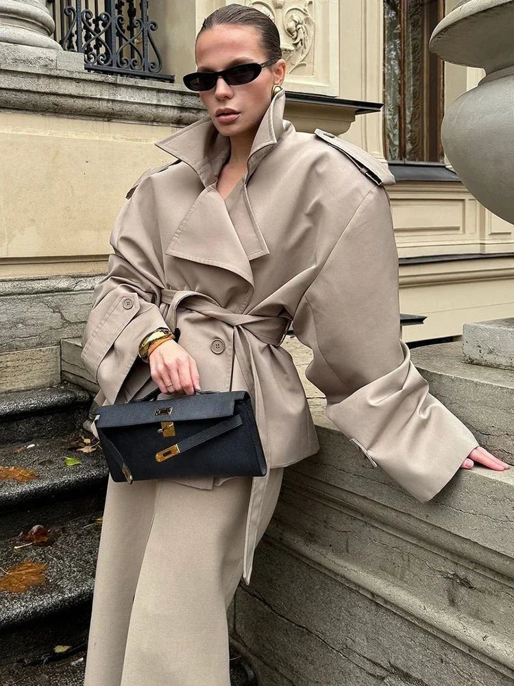 Fabiana Oversized Belted Trench Coat