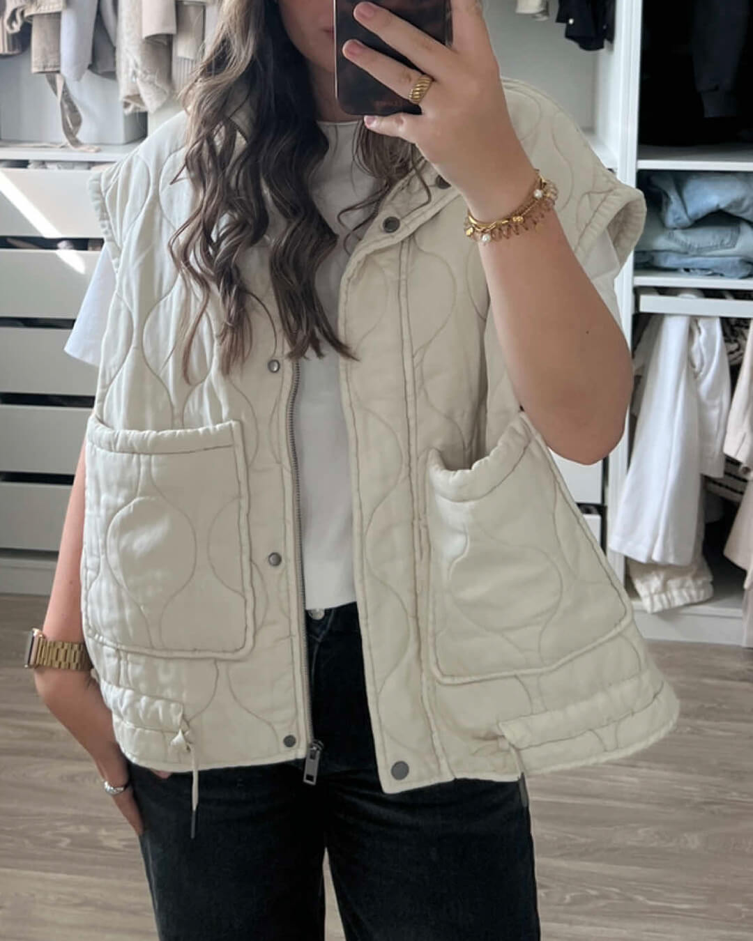 Fiona Quilted Padded Vest