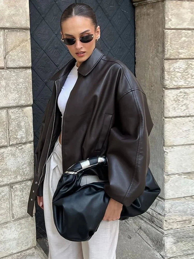 Georgia Vegan Leather Jacket