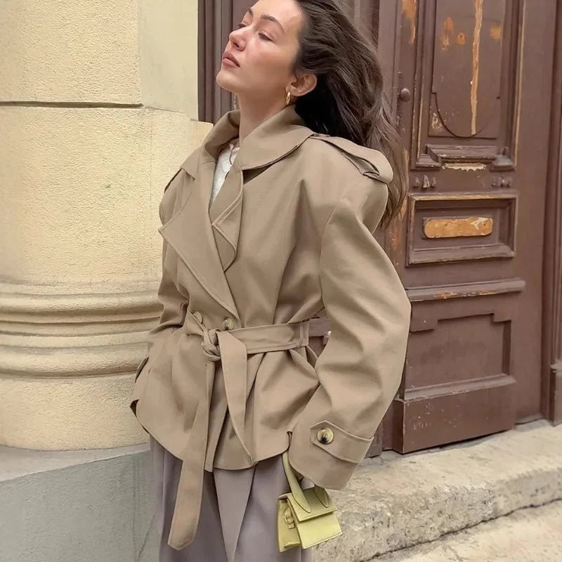 Gianne Crop Trench Coat