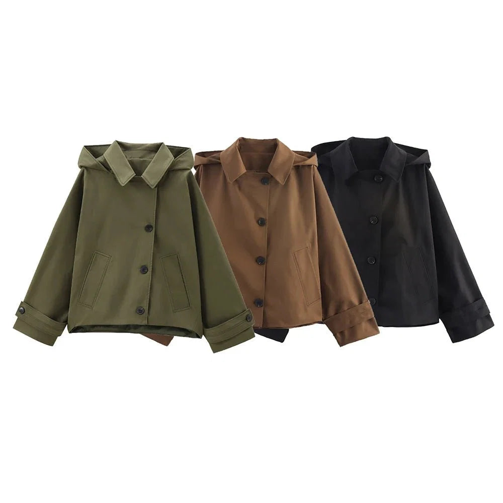 Hailey Hooded Windbreaker Jacket