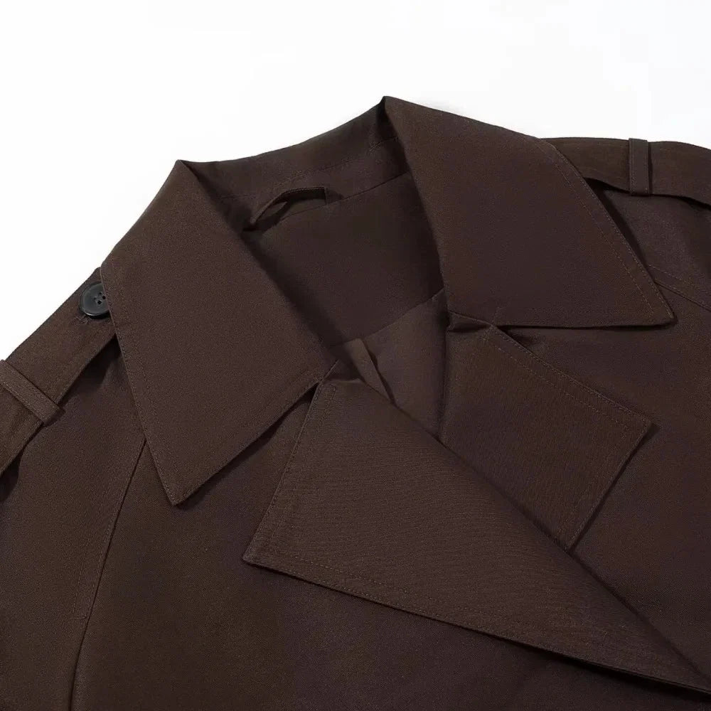 Katrina Cropped Trench Coat