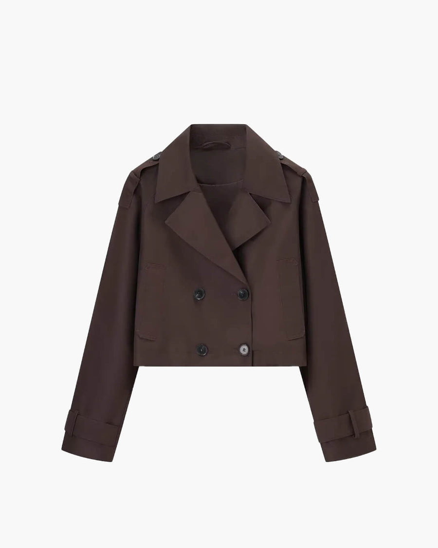 Katrina Cropped Trench Coat