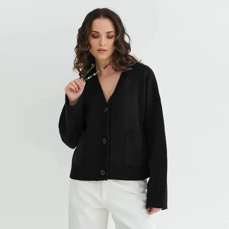 Mina Elegant V Neck Cardigan