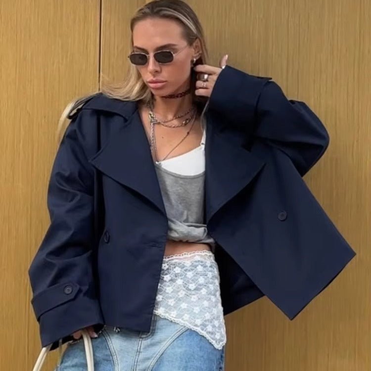 Naomi Crop Trench Coat