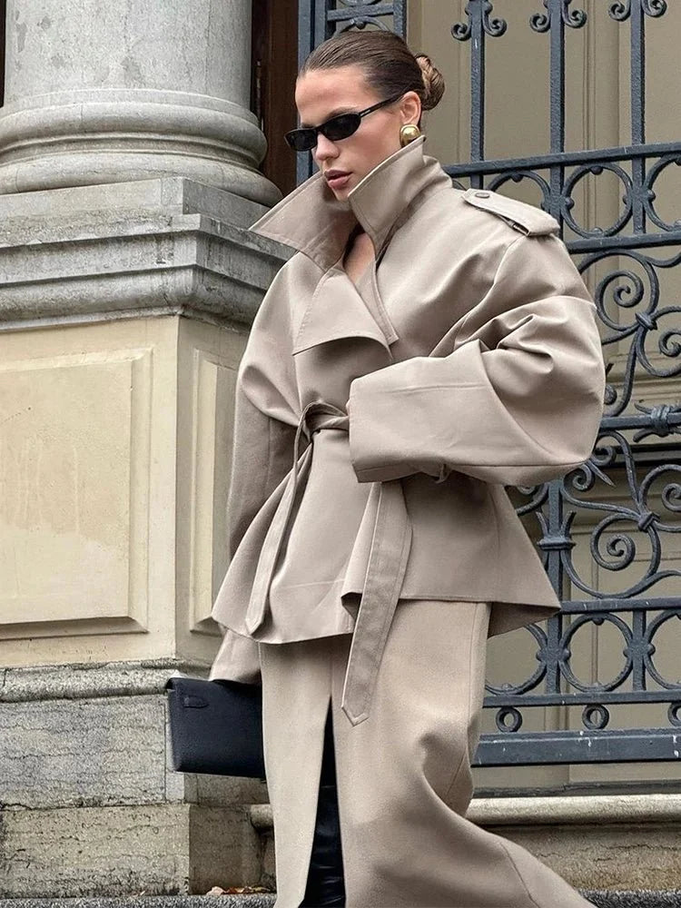 Naomi Crop Trench Coat