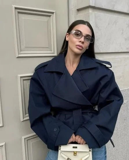 Naomi Crop Trench Coat