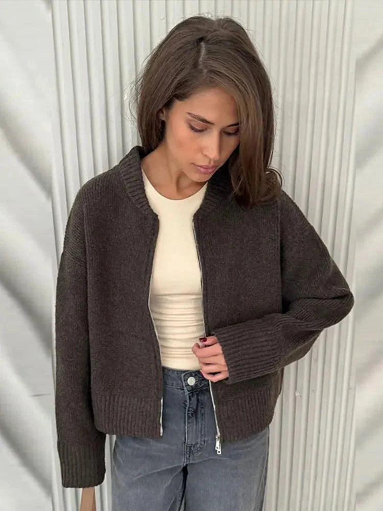 Olive Cardigan Sweater